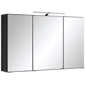 Held Spiegelschrank Held Möbel Cardiff, Metall, 6 Fächer, 100x64x20 cm, Made in Germany, Badezimmer, Badezimmerspiegel, Spiegelschränke