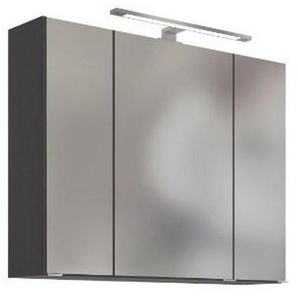 Held Spiegelschrank Held Möbel Arezzo, Metall, 80x64x20 cm, Made in Germany, Badezimmer, Badezimmerspiegel, Spiegelschränke