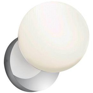 Helestra Led-Wandleuchte Lis, Weiß, Chrom, Metall, Glas, 14 cm, Lampen & Leuchten, Innenbeleuchtung, Wandleuchten