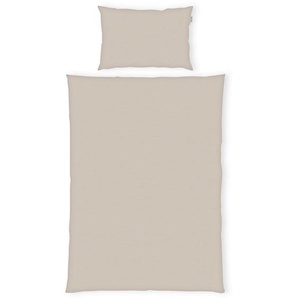 Herding Babybettwäsche, Sand, Textil, Uni, 100x135 cm, Oeko-Tex® Standard 100, pflegeleicht, hautfreundlich, schadstoffgeprüft, Babyheimtextilien, Babybettausstattung, Babybettwäsche