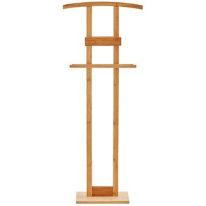 Herrendiener mit Ablage | holzfarben | Massivholz | 44,5 cm | 112,5 cm | 22 cm |