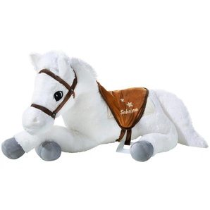 Heunec Kuscheltier Pferd - weiß - 100% Polyester - 36 cm - 58 cm | Möbel Kraft