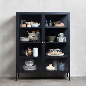 Highboard 110 x 140 x 40cm Schwarz