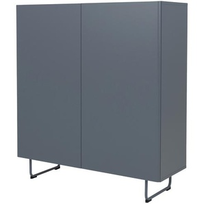 Highboard - blau - Materialmix - 120 cm - 131 cm - 43 cm | Möbel Kraft