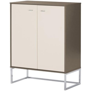 Highboard - creme - Materialmix - 80 cm - 105 cm - 43 cm | Möbel Kraft