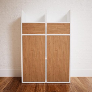 Highboard Eiche - Highboard: Schubladen in Eiche & Türen in Eiche - Hochwertige Materialien - 79 x 117 x 34 cm, Selbst designen