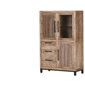 Highboard  Kuba ¦ holzfarben ¦ Maße (cm): B: 95 H: 145 T: 43