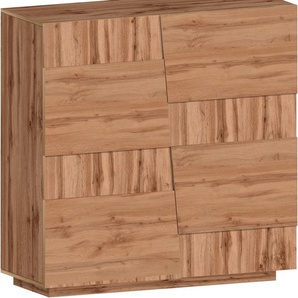 Highboard INOSIGN Pongo Sideboards Gr. B/H/T: 120cm x 126cm x 44,2cm, braun (oak wotan)