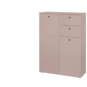 Highboard  Kaarster See ¦ rosa/pink ¦ Maße (cm): B: 80 H: 110 T: 30