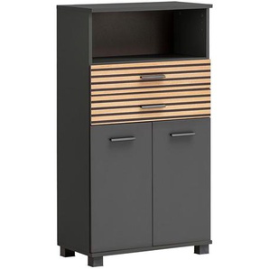 Highboard »Katta« - anthrazit - Holz -