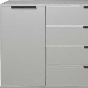 Highboard MÄUSBACHER Bonnie Sideboards Gr. B/H/T: 168cm x 87cm x 45cm, 4 St., grau (kreidegrau matt lack) Breite 168 cm