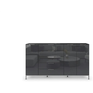 Highboard | schwarz | 199 cm | 110 cm |