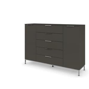 Highboard ¦ schwarz ¦ Maße (cm): B: 160 H: 111