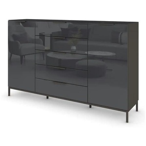 Highboard ¦ schwarz ¦ Maße (cm): B: 180 H: 110