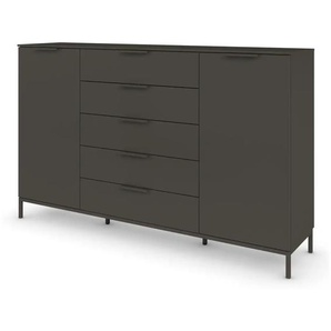 Highboard ¦ schwarz ¦ Maße (cm): B: 180 H: 111