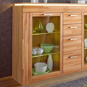 Highboard VOGL MÖBELFABRIK Sideboards beige (kernbuche teilmassiv) Breite 182 cm