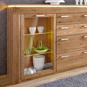 Highboard VOGL MÖBELFABRIK Sideboards braun (wildeiche teilmassiv) Breite 222 cm