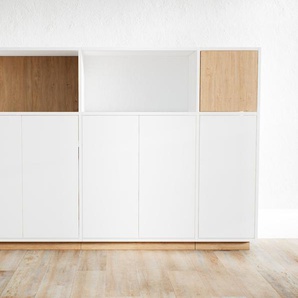 Highboard Weiß - Elegantes Highboard: Türen in Weiß - Hochwertige Materialien - 190 x 123 x 34 cm, Selbst designen