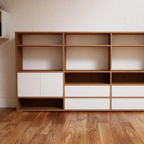 Highboard Weiß - Highboard: Schubladen in Weiß & Türen in Weiß - Hochwertige Materialien - 226 x 119 x 34 cm, Selbst designen