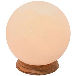 HIMALAYA SALT DREAMS Salzkristall-Tischlampe Planet, Leuchtmittel wechselbar, Warmweiß, Handgefertigt aus Salzkristall - jeder Stein ein Unikat, ca.3 kg