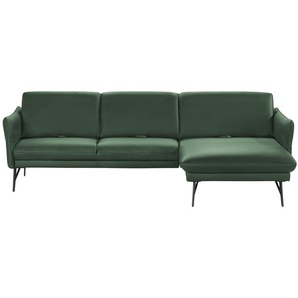 himolla Ecksofa Leder  1928 ¦ grün ¦ Maße (cm): B: 280 H: 83 T: 175