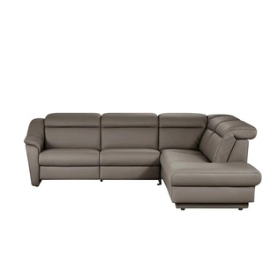 himolla Ecksofa Leder  9707 ¦ braun ¦ Maße (cm): B: 275 H: 84 T: 245