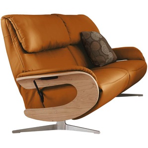 himolla Ledersofa - orange - Materialmix - 187 cm - 106 cm - 92 cm | Möbel Kraft