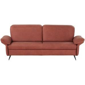 himolla Sofa 3-sitzig  1077 ¦ rot ¦ Maße (cm): B: 224 H: 87 T: 108