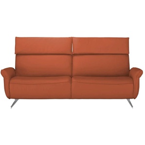 himolla Sofa 3-sitzig  4150 ¦ orange ¦ Maße (cm): B: 206 H: 95 T: 87