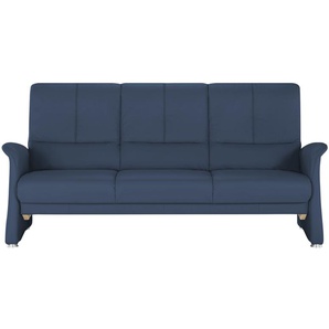 himolla Vorziehsofa aus Echtleder 6001 ¦ blau ¦ Maße (cm): B: 210 H: 102 T: 86