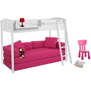 Hochbett NELE Landhaus, umbaubares Kinderbett 150 cm, 90 x 200 cm