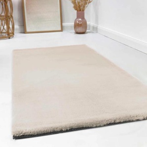 Hochflor-Teppich ESPRIT Alice Kunstfell Teppiche Gr. B/L: 200 cm x 290 cm, 25 mm, 1 St., beige (creme, beige) Esszimmerteppiche Kaninchenfell-Haptik, besonders weich und dicht, für alle Räume