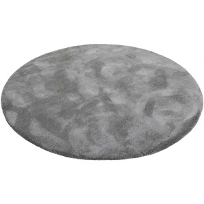 Hochflor-Teppich ESPRIT Relaxx Teppiche Gr. Ø 200 cm, 25 mm, 1 St., grau Esszimmerteppiche Wohnzimmer, sehr große Farbauswahl, weicher dichter Hochflor
