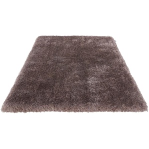 Hochflor-Teppich GUIDO MARIA KRETSCHMER HOME & LIVING Micro exclusiv Teppich, sehr hoher Flor, weich durch Mikrofaser Teppiche Gr. B: 160cm, 78mm, L: 230cm, grau (taupe) sehr weich, flauschig, uni, Wohnzimmer, Schlafzimmer, Kinderzimmer