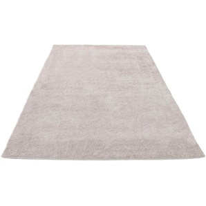 Hochflor-Teppich HOME AFFAIRE Malin Teppiche Gr. B/L: 200 cm x 300 cm, 43 mm, 1 St., beige (creme) Esszimmerteppiche Shaggy in Uni-Farben, einfarbig, leicht glänzend, besonders weich