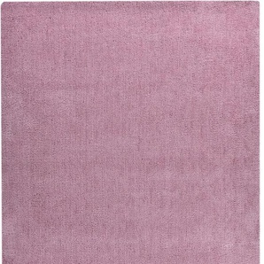 Hochflor-Teppich TOM TAILOR HOME Shaggy Teppich Cozy Teppiche Gr. B: 190cm, 25mm, L: 290cm, rosa Uni Farben, auch in Pastell ideal im Wohnzimmer & Schlafzimmer