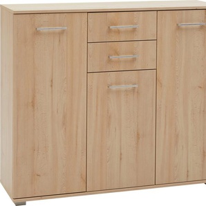 Hochkommode PRIESS Lindau Sideboards Gr. B/H/T: 123cm x 103cm x 38cm, 2 St., braun (edelbuchefarben) Kombikommode