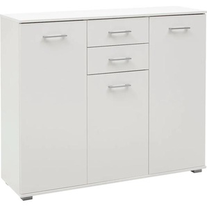 Hochkommode PRIESS Lindau Sideboards Gr. B/H/T: 123cm x 103cm x 38cm, 2 St., weiß Kombikommode