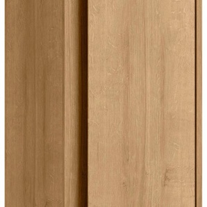 Hochschrank FACKELMANN Natura, braun (ast, eiche), B:38cm H:166,5cm T:32cm, Schränke, Bad-Hochschrank, Badmöbel