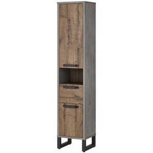 Hochschrank - holzfarben - Materialmix - 40 cm - 190 cm - 35 cm | Möbel Kraft