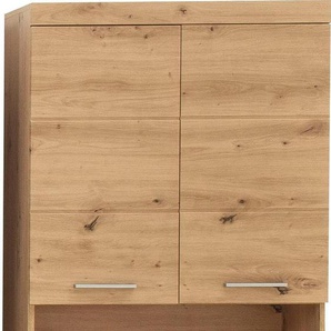 Hochschrank INOSIGN Avena Schränke Gr. B/H/T: 73 cm x 190 cm x 31 cm, 4 St., braun (asteichefarben) Badezimmerhochschrank mit offenem Fach, 4 Türen und Einlegeböden