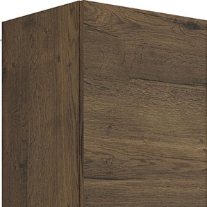 Hochschrank MARLIN 3500maxus Schränke Gr. B/H/T: 40cm x 178,7cm x 35cm, linksanschlag, 2 St., braun (eiche struktur nb) 40 cm breit, Soft-Close-Funktion, Badmöbel, vormontiert