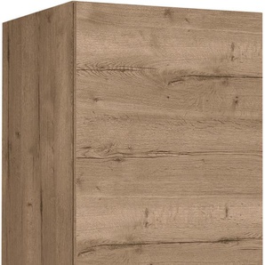 Hochschrank NOBILIA Structura, Ausrichtung wählbar, mit zwei Türen, vormontiert, braun (front und korpus: eiche havanna nachbildung), B:60cm H:216,6cm T:58,3cm, Schränke, Breite/Höhe: 60/216,6 cm