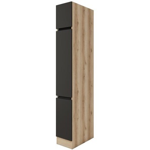 Hochschrank II 30 x 207 x 57cm Schwarz