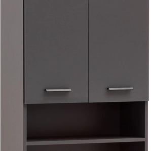 Hochschrank SCHILDMEYER Katta, Breite 59 cm, anthrazit, akustikprint, B:59,8cm H:180,9cm T:32,6cm, FSC-zertifizierter Holzwerkstoff, Schränke, Schubladenfronten mit Akustikprint