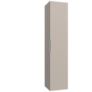 Hochschrank WELLTIME Ahus Schränke Gr. B/H/T: 35cm x 160cm x 35cm, ohne Spiegel, Komplettausführung, grau (taupe) mit Soft-Close-Funktion, Breite 35 cm, FSC-zertifiziert