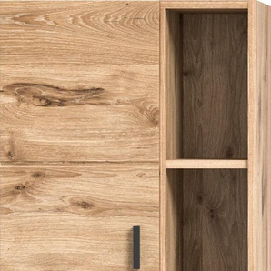 Hochschrank WELLTIME Dolo Schränke Gr. B/H/T: 48cm x 144cm x 35cm, 2 St., grau (nox oak) Badmöbel, 2 Türen, hängend, Breite 48 cm