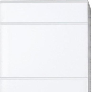 Hochschrank WELLTIME Toulon Schränke Gr. B/H/T: 37 cm x 182 cm x 31 cm, 2 St., weiß (eichefarben rauchsilber, hochglanz) Badmöbelserien