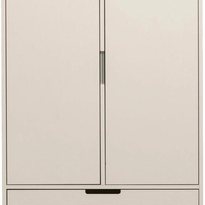 Hochschrank WOOOD Stauraumschrank Silas Schränke beige (nebel) Hochschrank Midischrank H 149 cm x B 85 T 36