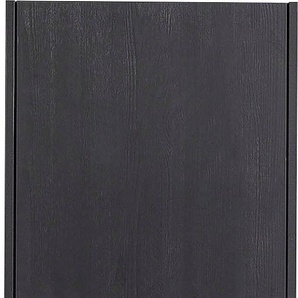 Hochschrank WOOOD Teun, schwarz, B:44cm H:188cm T:35cm, FSC-zertifizierter Holzwerkstoff, Schränke, Hochschrank, in modernen Design, aus Kiefernholz, Breite 44 cm